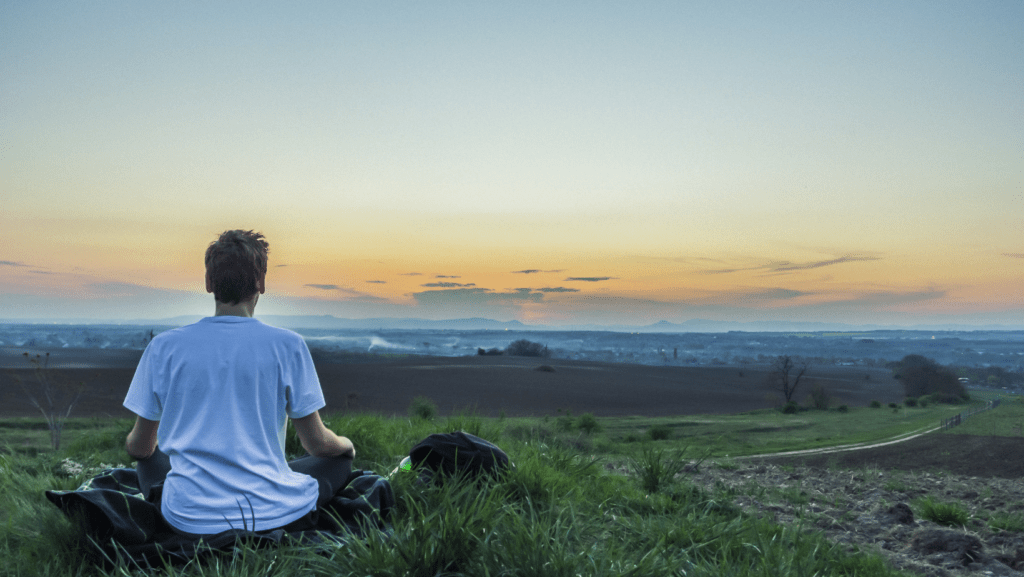 Man Feeling Peaceful After IV Therapy